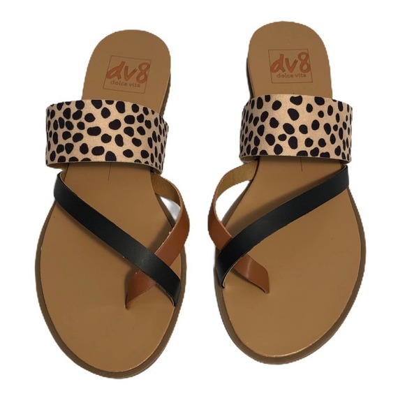 DV8 Leopard Sandals - Picture 1 of 7
